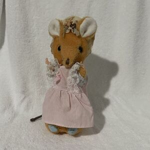 Vintage Eden Toys Beatrix Potter Plush Lady Mouse 1979 10" Stuffed Animal‎